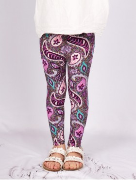 Kids Paisley Print Stretchy Legging 